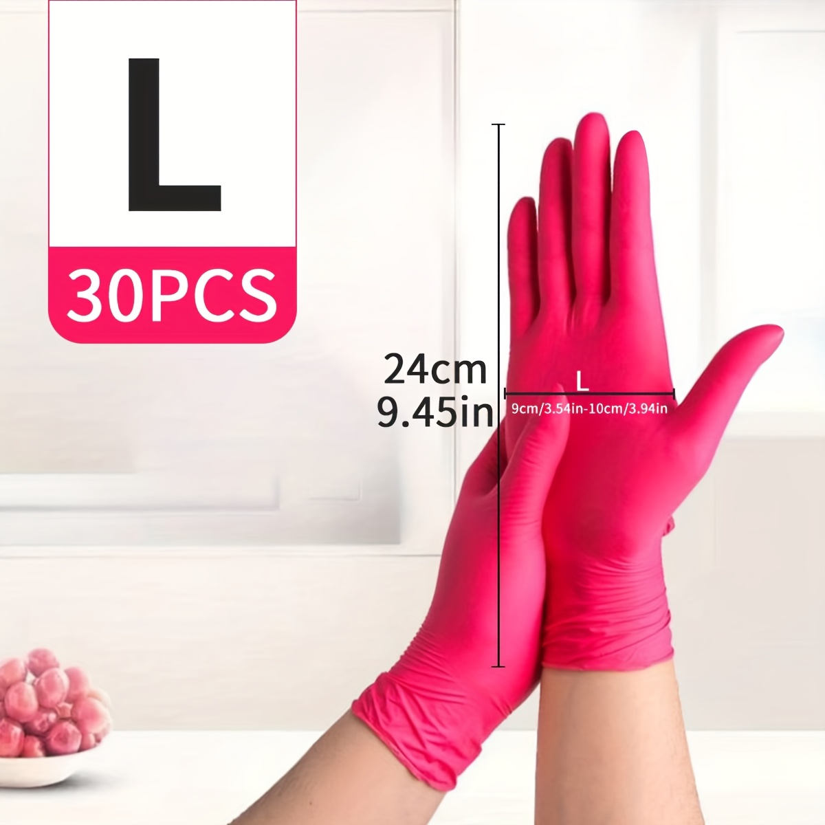  disposable nitrile gloves waterproof durable and lightweight suitable for household cleaning hair dyeing and alcohol   m l sizes multi purpose cleaning gloves fashionable cleaning gloves designed for kitchen use
