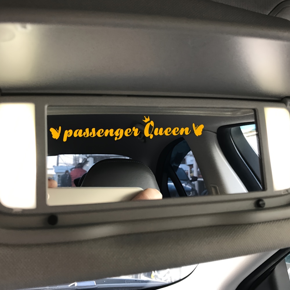 Passenger Queen Car Rearview Mirror Make Mirror Sticker Cute - Temu
