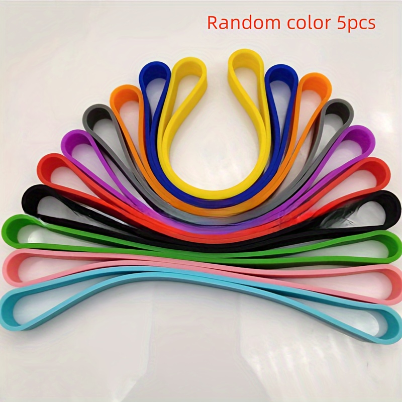 

Large Silicone Rubber Bands - 5/10pcs, Wrapping & Tying Bands For Office, Outdoor, And Holiday Pieceing -