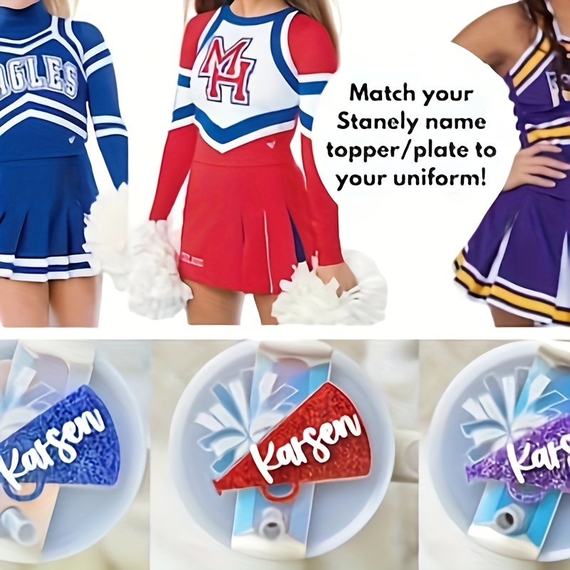 

Urfocusmall Custom Acrylic Cheerleader Megaphone - Personalized Name & Logo For School Spirit