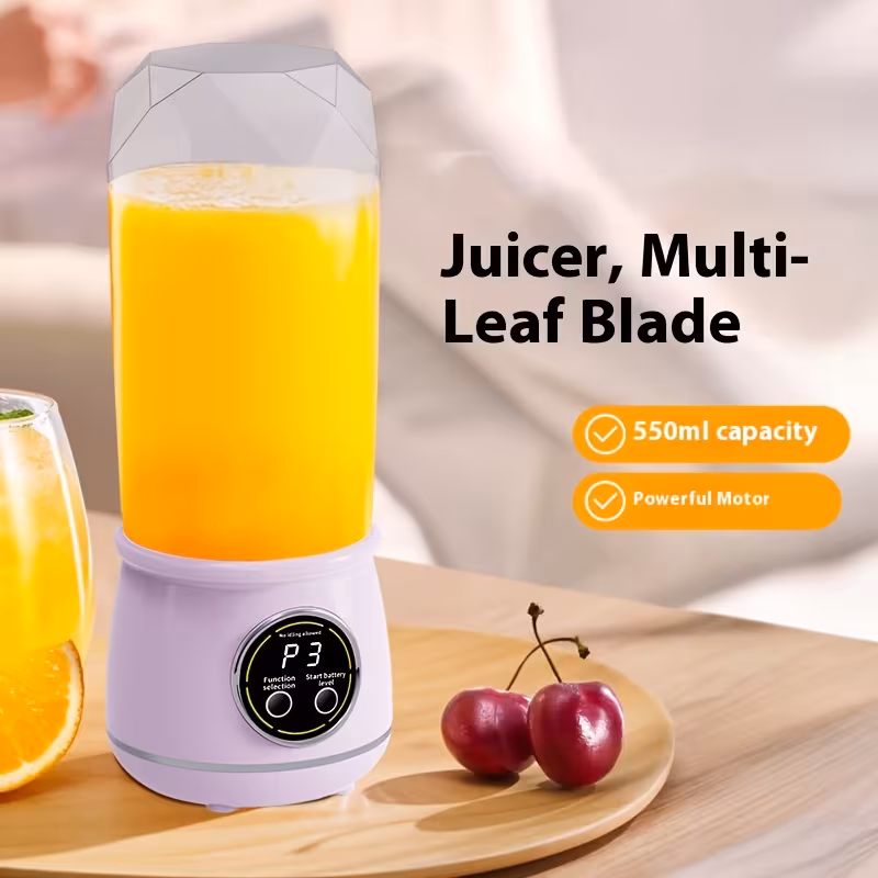portable usb handheld blender juicer 530ml 18oz mini mixer with ice crusher for smoothies margaritas lightweight plastic drink maker for office parties usb charging Product details 7