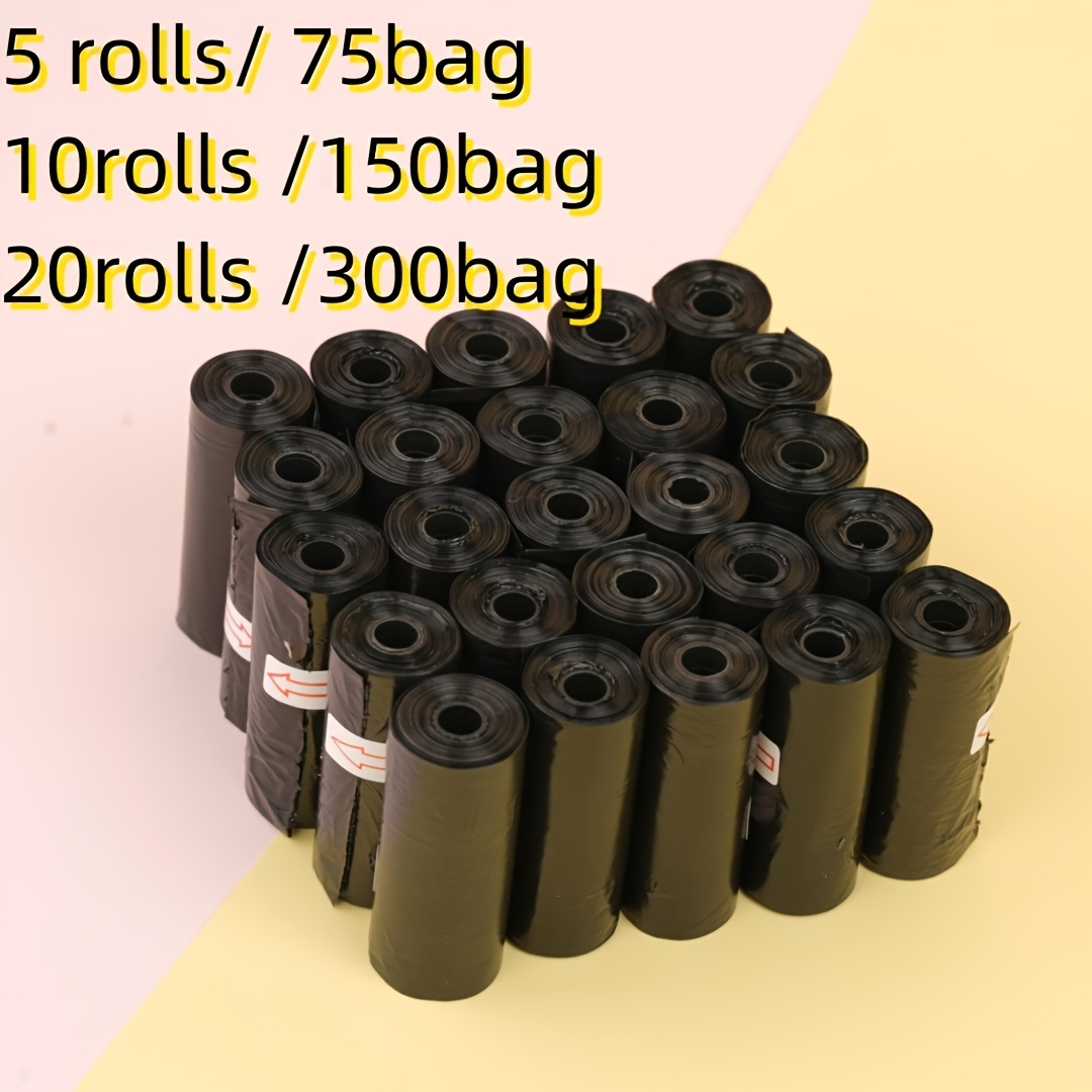 

5/10/20 Rolls Leak-proof Dog Poop Bags With Dispenser For Outdoor Cleaning