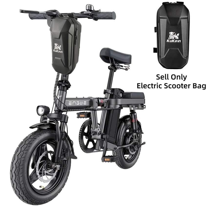 Temu Elektromos Rollerek TáSka 3L | PréMium Eva KeméNy HéJú EséSgáTló NapvéDő KöNnyen Felszerelhető KormáNytáSka, Hordozható Nagy KapacitáSú AkasztóS-image