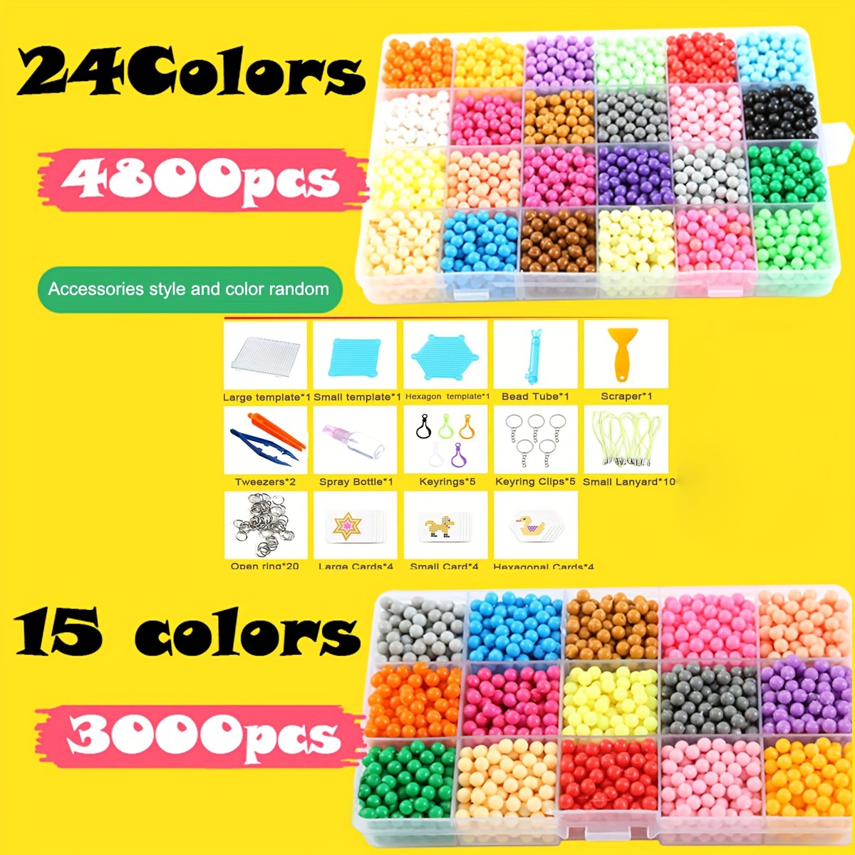 

Random Colors15/24 Magic Water Beads magic Water Beads Puzzle Set Diy Handmade Cell Phone Bag Accessory Birthday Gift (accessories Style And Color Random)