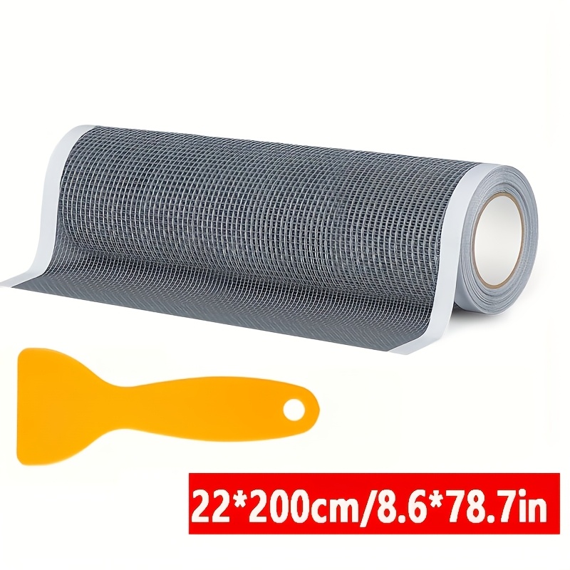 E-shop 1 Rolle 8,6 Zoll Selbstklebendes Insektennetz-Reparaturband, Reparaturband für Fenster/Tür/Fliegengitter, Schutz vor Mücken, Einfache Anwendung,