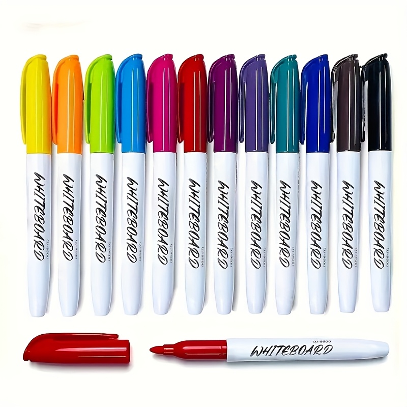 6/12 Erasable Whiteboard Pen, 12 Color Water-based Non-toxic Colored Whiteboard Pen, Optional Drawing Board Pen, Professional Artistic Use