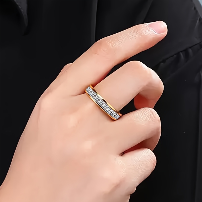 Never-Tarnish 18K Gold Plated Wedding Ring