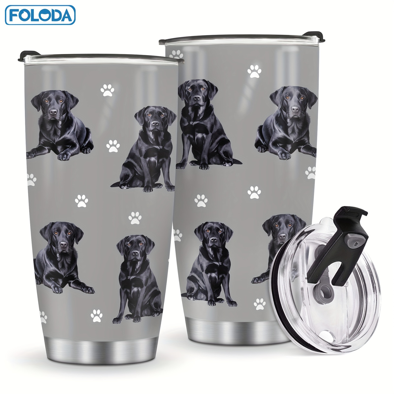 

Foloda 20oz Insulated Stainless Steel With Lid - Gift For Dog Lovers, Leak-proof Travel Coffee Mug, Ideal For Birthdays & Holidays, Best For Christmas, Thanksgiving