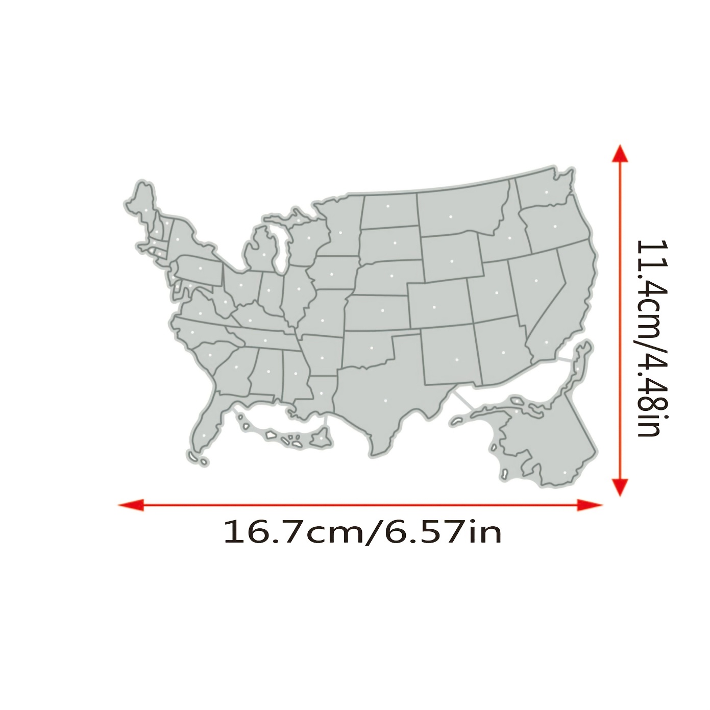TEMU 1 Piece Of Metal Cutting Dies For Maps, Suitable For Scrapbooking, Paper Crafts, And Stencil Designs.