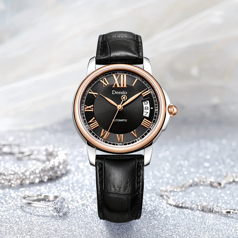 Women's Automatic Mechanical Watch, Casual Elegant Timepiece