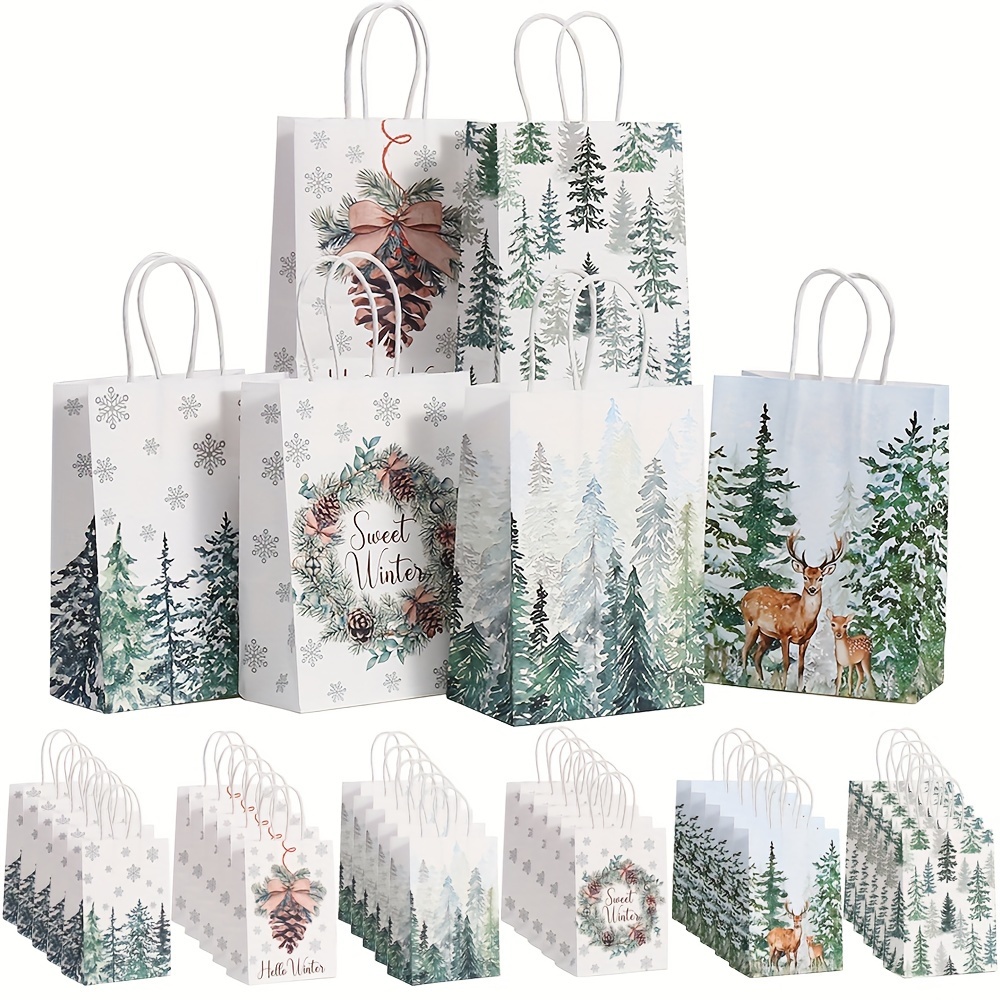 

30pcs Christmas Gift Bags - , & - - Shopping For Presents, & Crafts