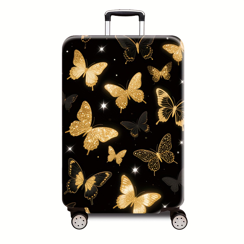TEMU 1pc 300g/mÂ² Series Printed Pattern, Thickened Suitcase Protector, Thickened Suitcase Accessory, Suitable For Business, , Vacation, Travel,