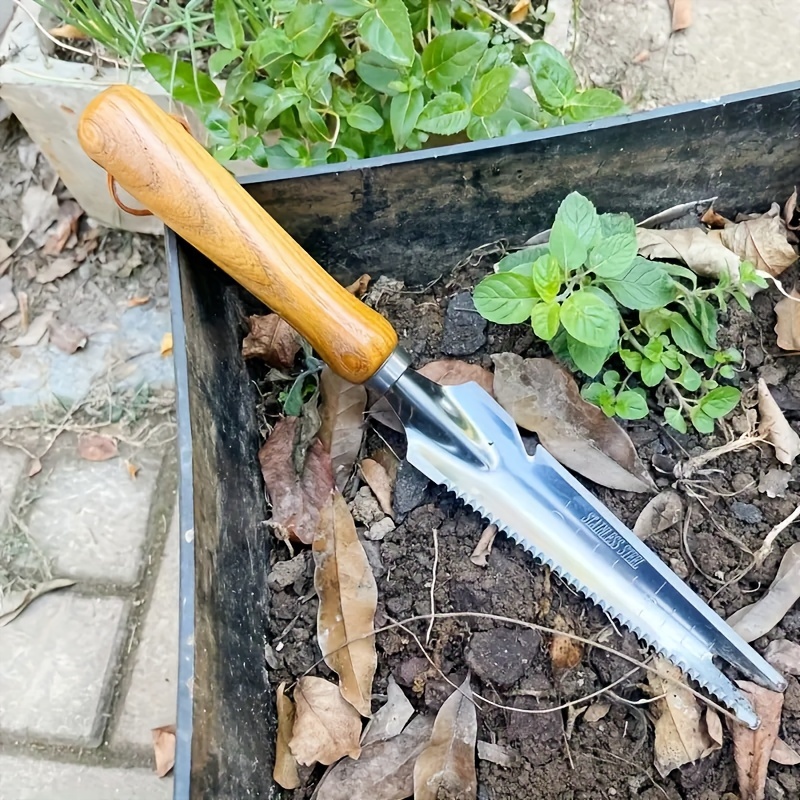 

Manual Weeder Tool, 13.39" Dandelion Root Puller With Cutting , Garden Hand Tool With Wooden Handle For Care