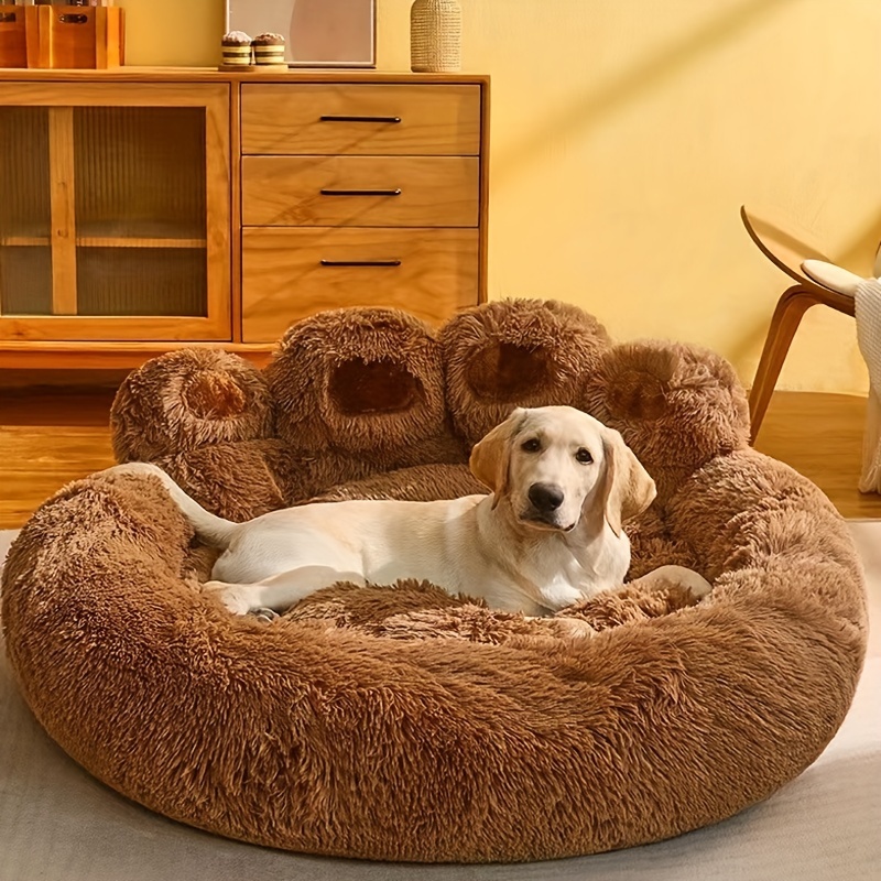 

1pc Soft Long Plush Dog Kennel Cat Kennel Pet Bed Dog Bed Dog Bed Mat Cat Bed Cat Bed Mat Animal Sleeping Sofa Pet Bed Mat Universal For 4 Seasons