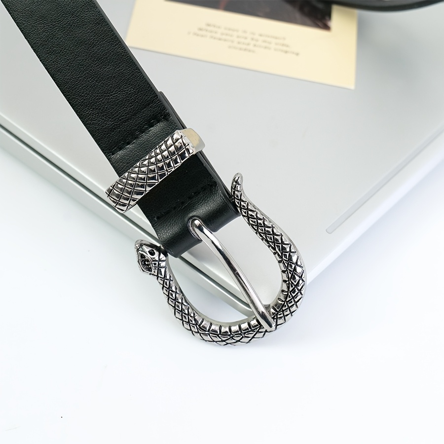 Retro Carved Needle Buckle Belt for Men