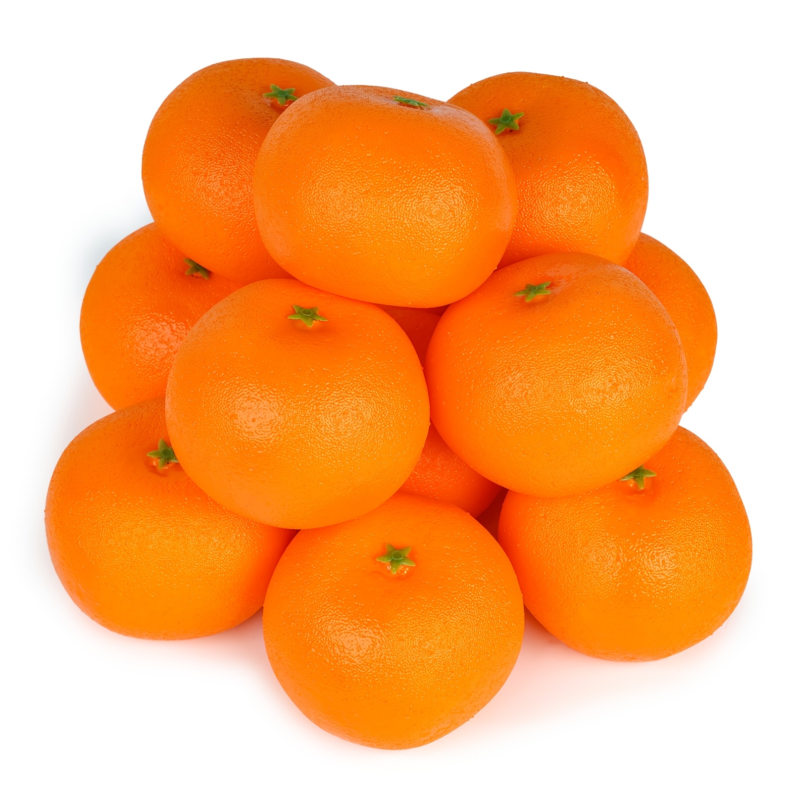 11pcs Lifelike Oranges, Realistic For Decoration Lifelike Fake Fruit Oranges For Home Kitchen Cabinet Decor Photography Prop, Fruit And Vegetable Plate Bowl Ornament