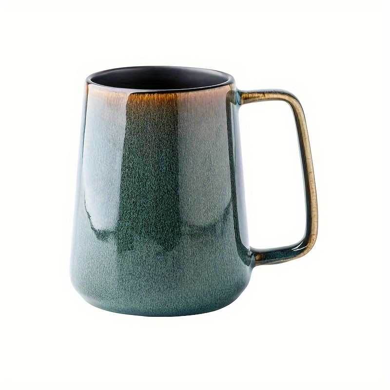 

Large 24 Oz/700ml Ceramic Coffee Mugs With Golden Handle, Extra Big Jumbo Tea Cup Mug For Office And Home, Gift And Present
