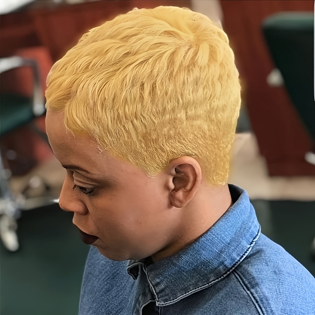 TEMU Natural Black 99j Color Machine Made 4inch Short Straight Layered Cut Human Hair Wigs Hair Wig 150% Density Wig For Women Daily Party Christmas Use Wig