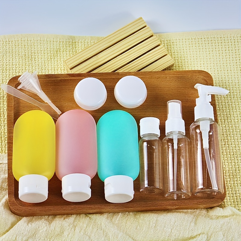 

11pcs Refillable Bottles Set For Toiletries And Bpa-free For Shampoo, Conditioner, , And - Kit
