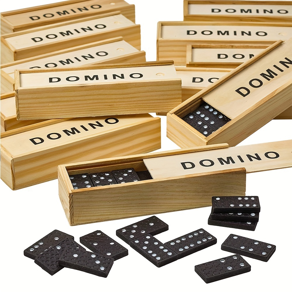 Domino couleur traditionnel - Jeu de dominos classiques en résine