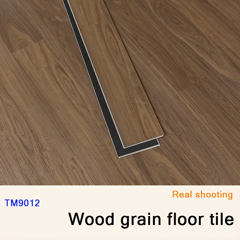 16 32pcs pvc imitation wood grain floor sticker self   wear resistant thick waterproof floor sticker easy to tear and stick suitable for living room bedroom kitchen bathroom floor renovation home decoration floor sticker