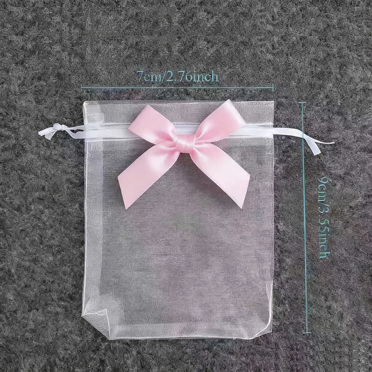 E-shop 30 Stück Schleifenband-Tüll- & Organza-Geschenktüten mit Zugband - Weihnachts-/Halloween-Deko, Hochzeitsschmuckverpackung | Verschiedene Farben