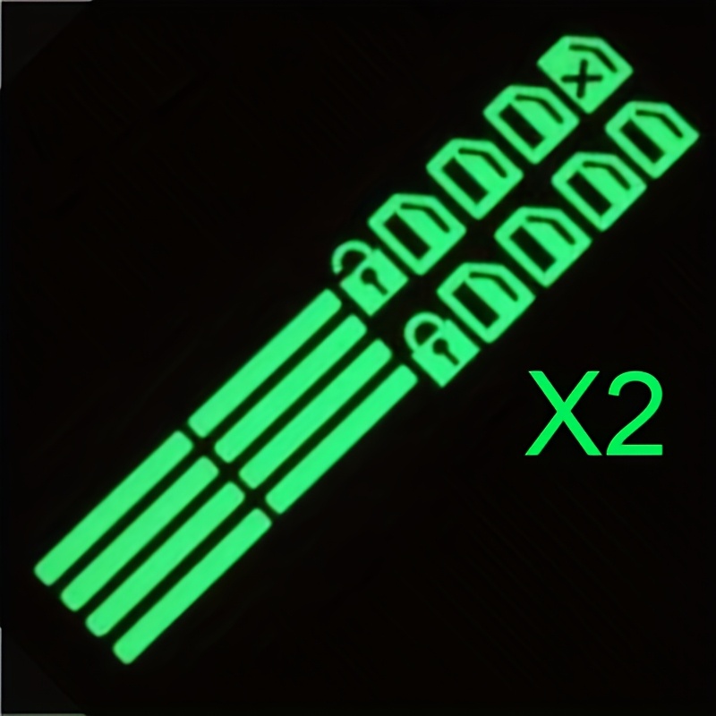 Luminous Car Stickers, Auto Self-adhesive Night Vision Decals, Auto Window And Door Switch Fluorescent Stickers