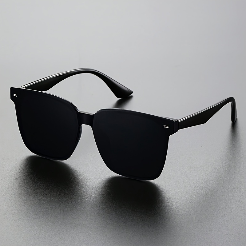 

Men' Fashion Glasses With Geometric Frame And Tinted Lens, Anti-reflective Pc Material - Ideal For And Music Festivals