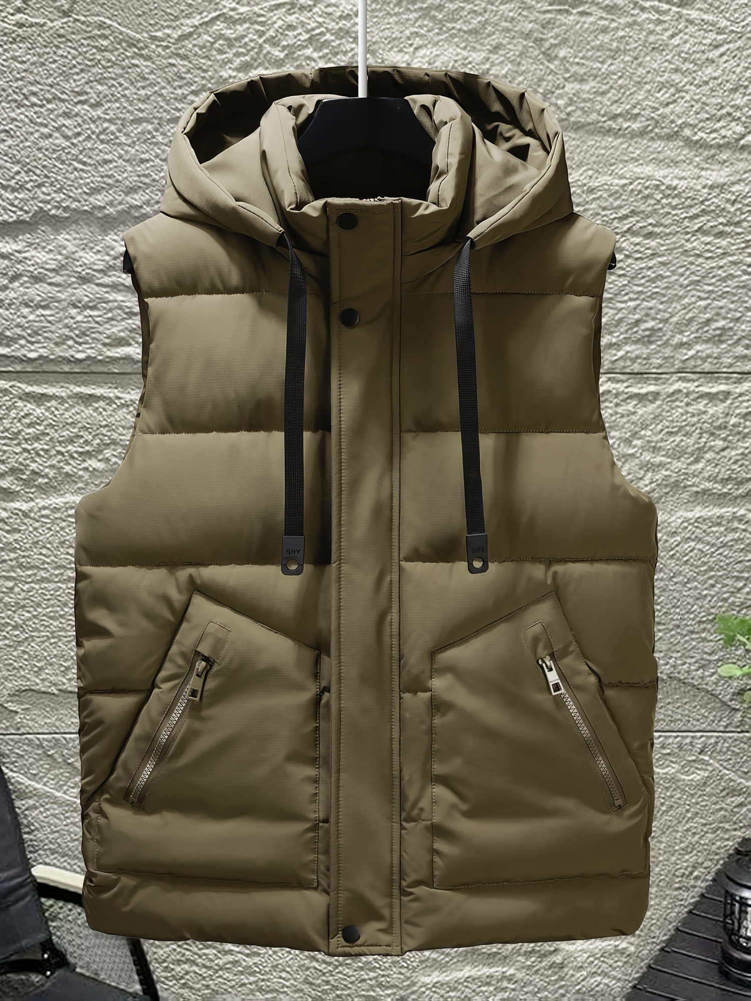 Unisex Autumn/Winter Thickened Warm Couple's Vest, Autumn/Winter Men's Warm Vest, Thickened Sleeveless Jacket, Comfortable Casual Outerwear, Suitable for Home and Outdoor Activities, Style 609