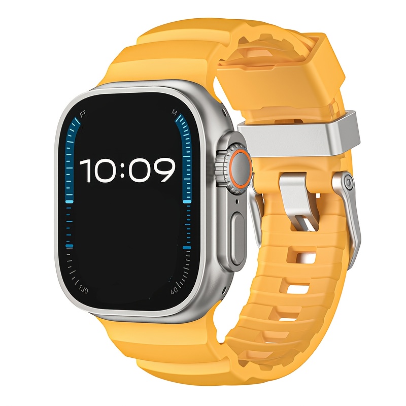 E-shop Hautfreundliches bequemes Armband, geeignet für Herren Outdoor-Sportarmband, kompatibel mit 42mm, 44mm, 45mm, 46mm 49mm Apple Watch Armbändern.