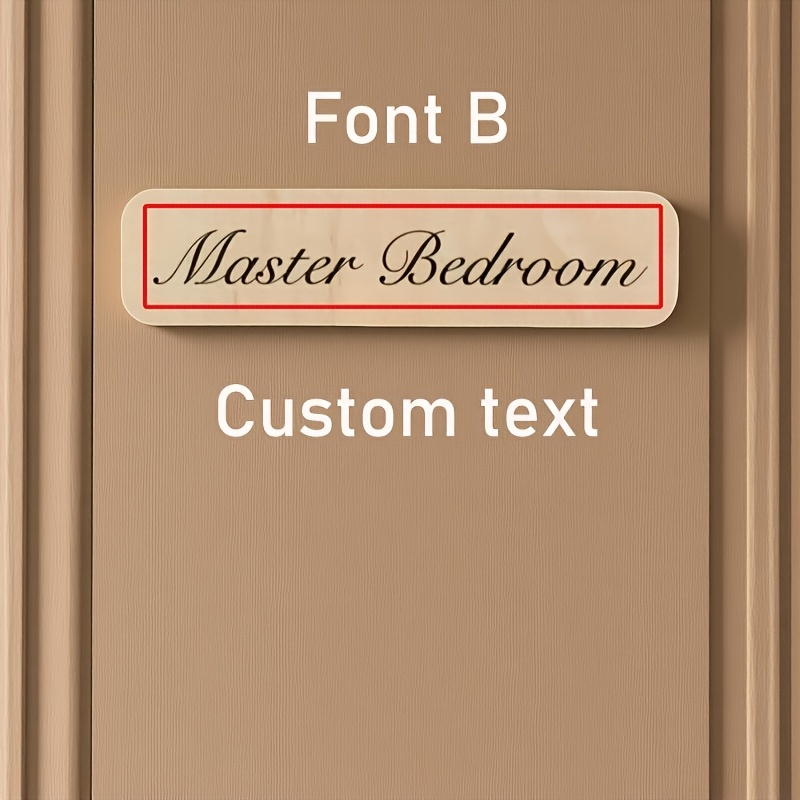 TEMU Customizable Wooden Door Signs, Personalized Basswood Door Plaques, Suitable For Company , Hotel Door Signs, Bedrooms, Customized Door Signs,