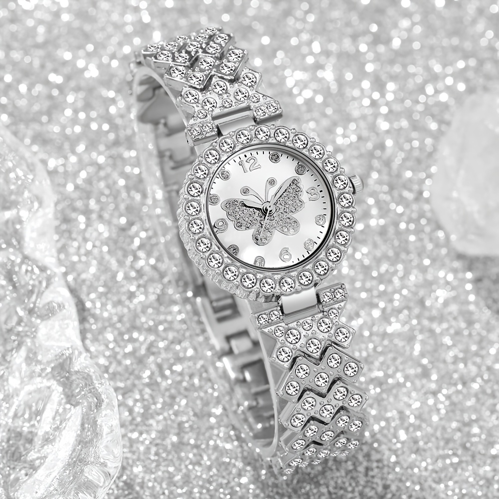 Women's Round Butterfly Quartz Watch, Ideal Gift