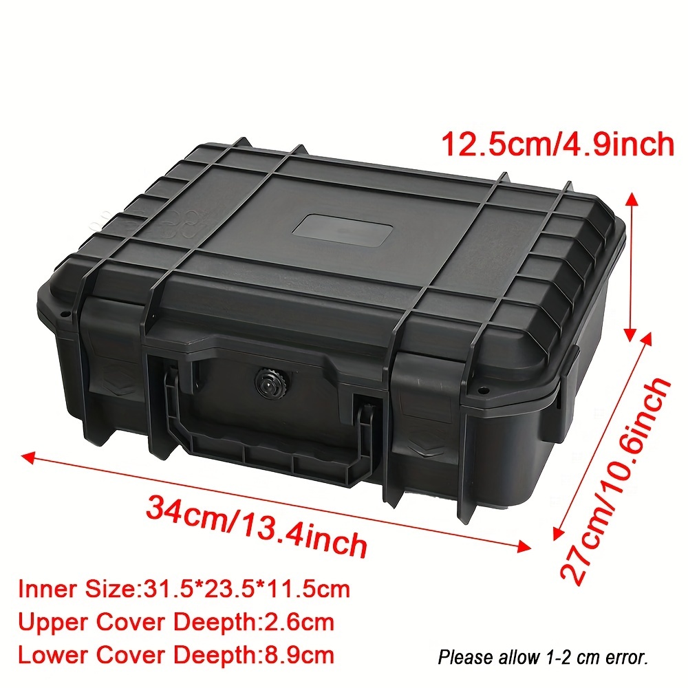 Plano 13-Inch Top Access Tool Box - Graphite Gray/Black, 13 x 7.5 x 5