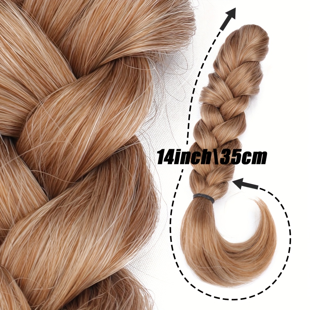 claw clip braided ponytail extension for women synthetic straight hair adds volume style     everyday hairstyles details 0