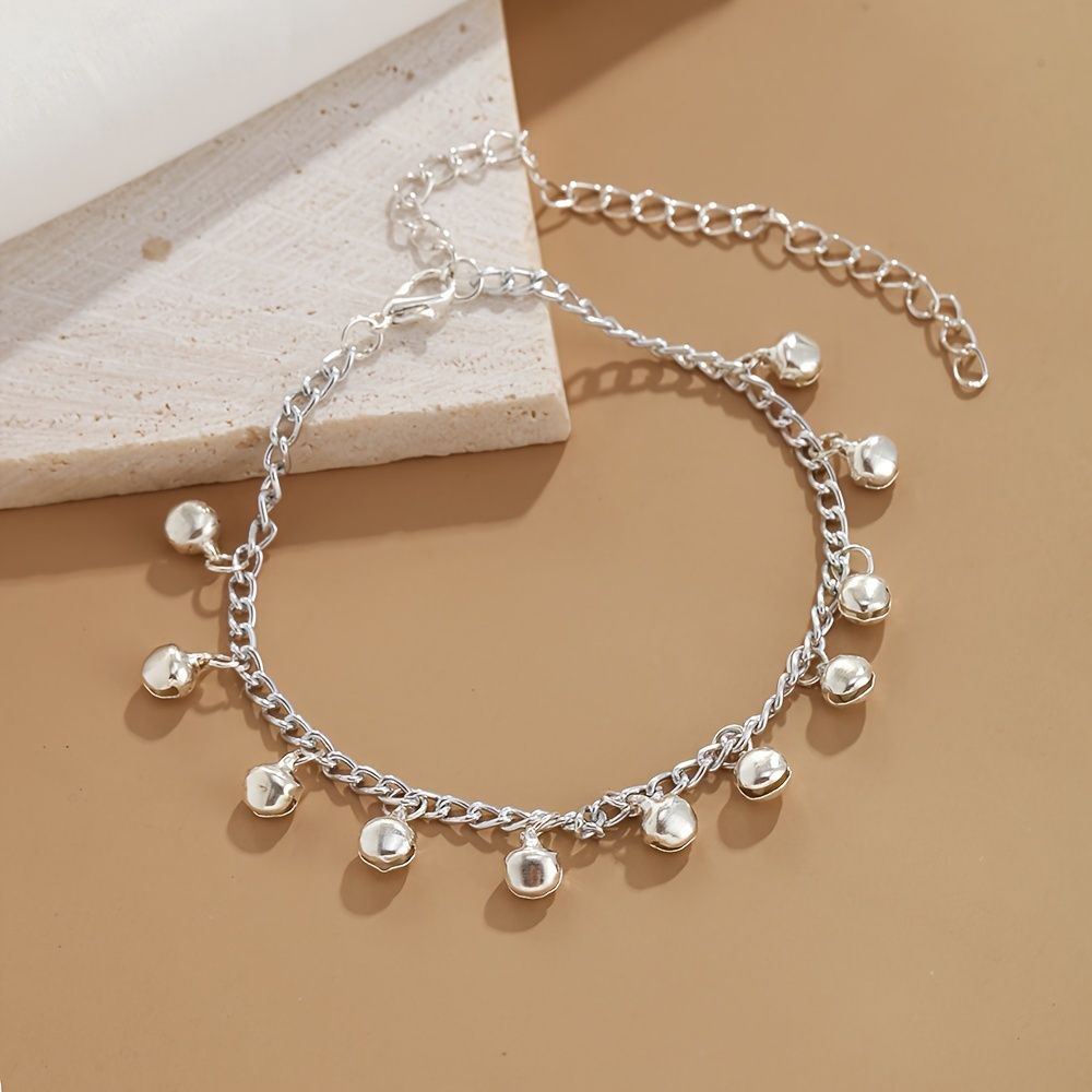 TEMU Tobillera Bohemia con Campanillas y Borlas 'an , Joyería para el Pie