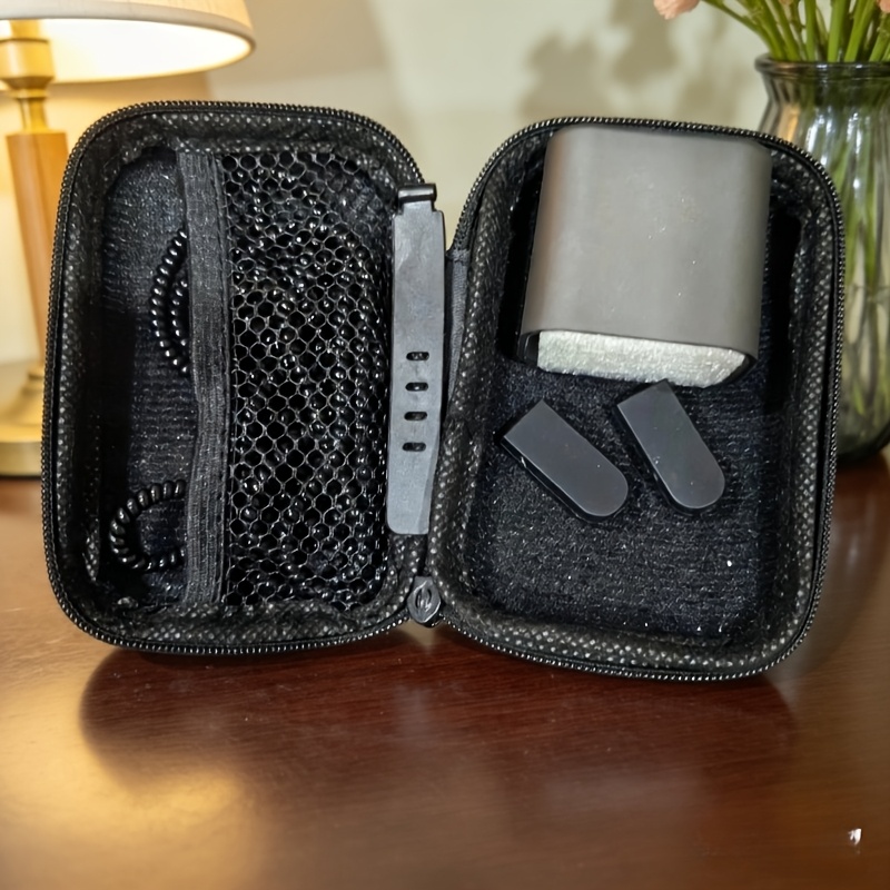 TEMU 6 pezzi Custodie protettive per caricabatterie nere solide minimaliste e creative, compatibili con Iphone 16/15, organizer per cavi, adatte per