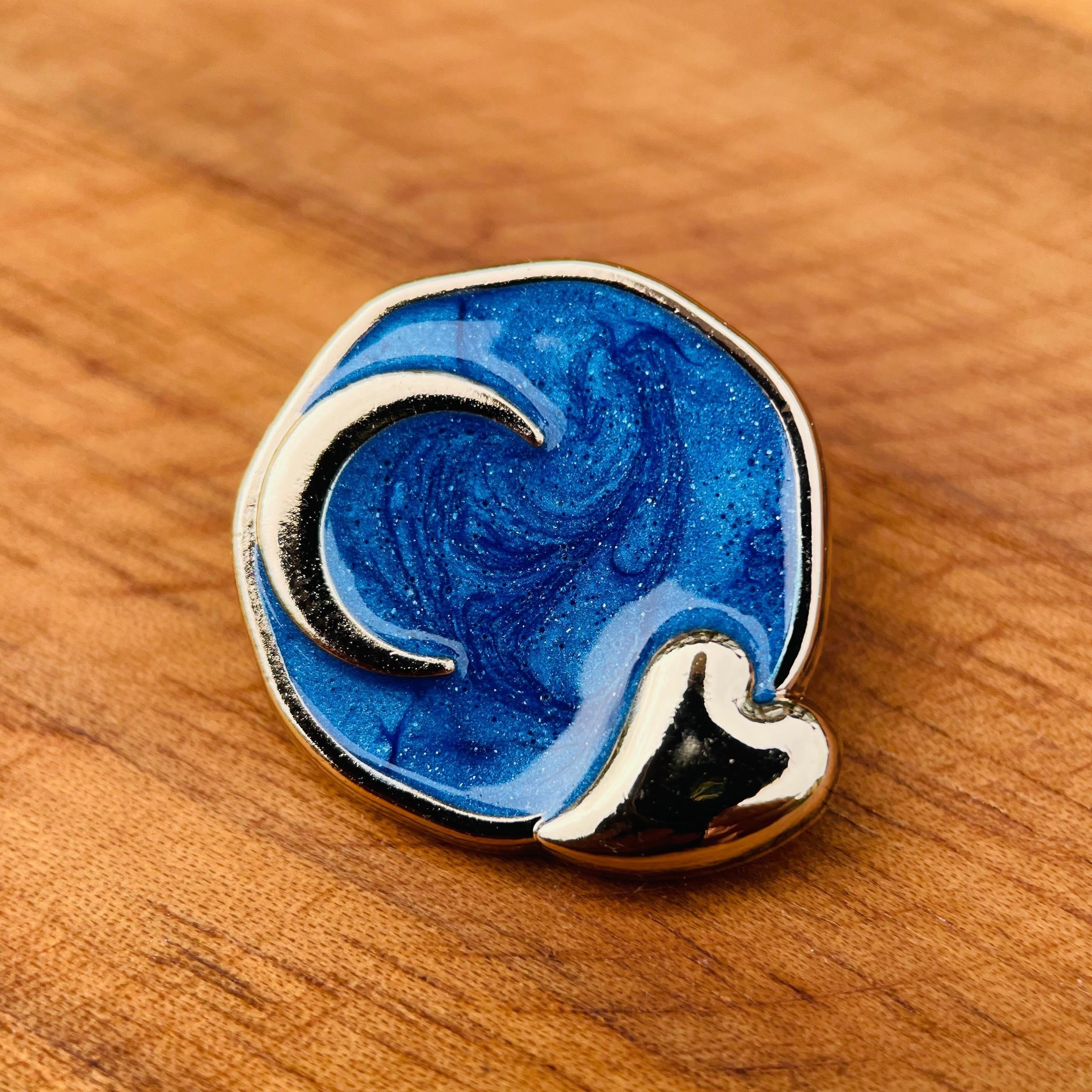 6pcs Glaze Dropping Sun Moon Pattern Buttons For Small Fragrance Series Clothing, Shirt, Sweater, Coat, Hat Decoration, Doll Additions