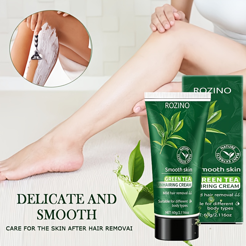 Green Tea Hair Removal Cream for Smooth Skin