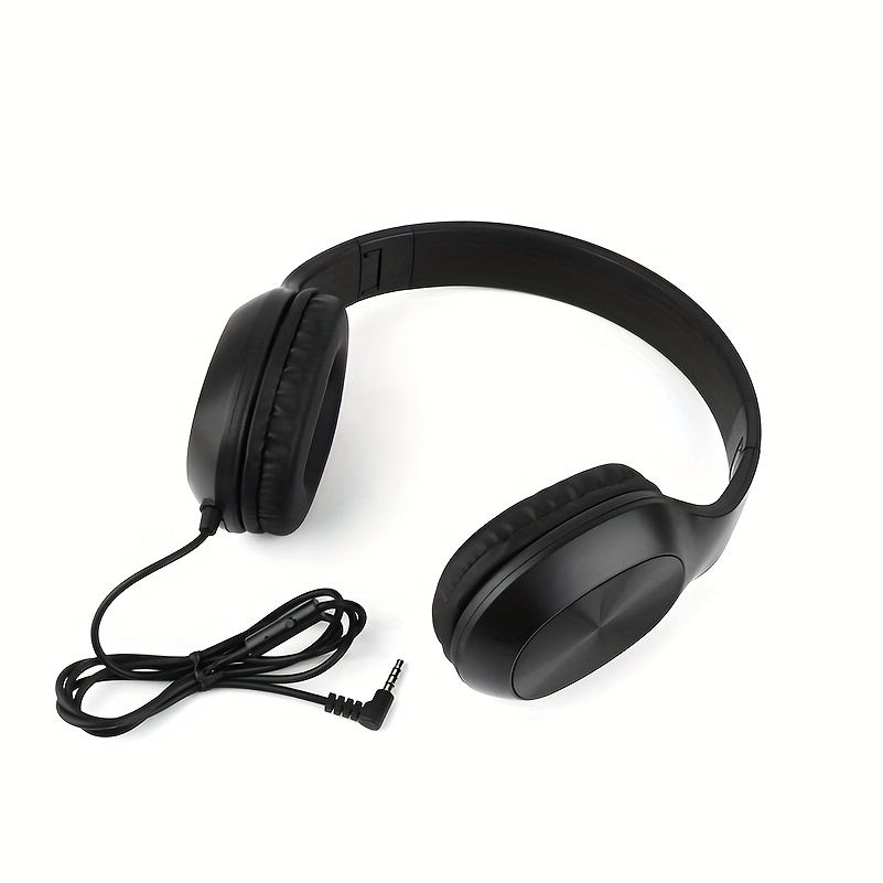 TEMU Headphones With , Wired Headphones For Music And Learning Piano, Foldable Wired Earbuds For Phones, Computers, And Tablets, Ideal For Watching