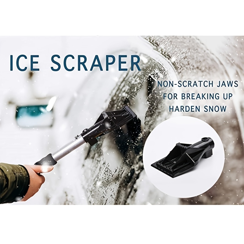 winter   tool kit detachable snow shovel brush and ice scraper for car truck and garden outdoor glass wall and patio   kit with carry bag details 4