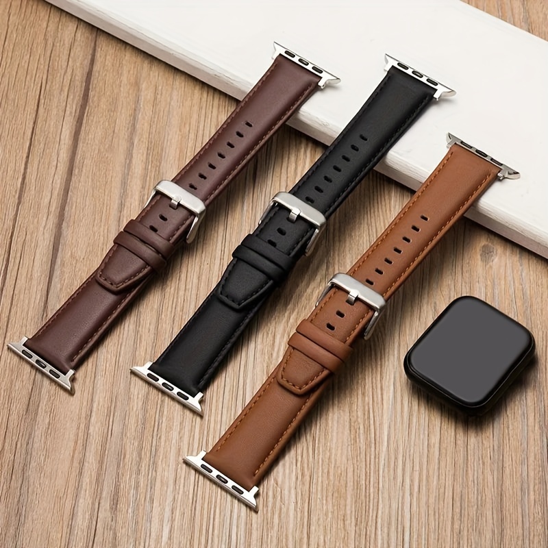 

Calfskin Band Compatible Apple Se/3/4/5/6/7/8, 38mm/40mm/41mm/42mm/44mm/45mm/49mm, Deployant , Unisex Wristband Replacement