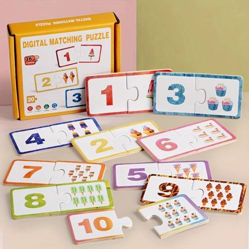 cute colorful wooden counting ice cream number matching and number matching skill learning vibrant multicolor multi item counting puzzle perfect gift for kids