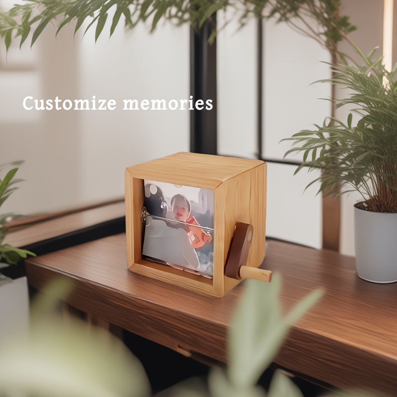 hand crank grid photo frame customization anniversary wedding collision anniversary thank you gift unique holiday gift box collect photos record   moments gift for girlfriend lover teacher  