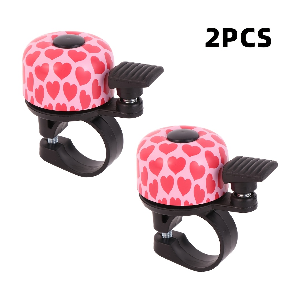 TEMU Carrera de Bicicleta de Montaña, Bicicleta de Aleación de Aluminio, Timbre con de , Timbre de Manillar Rosa para Bicicleta, Timbre Pequeño para