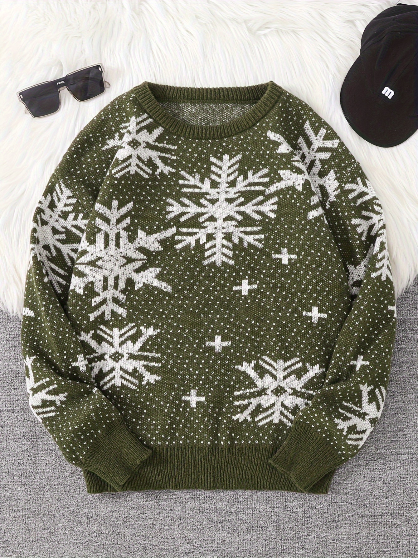 herren weihnachts pullover in schneeflocken Temu Germany