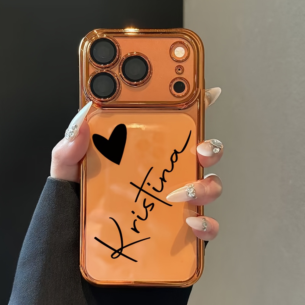 TEMU Phone Case - Personalized Customized Name Design Sense Creative New Style Fashion Phone Case Compatible With Iphone17 16 15 14 13 12 11pro Max16