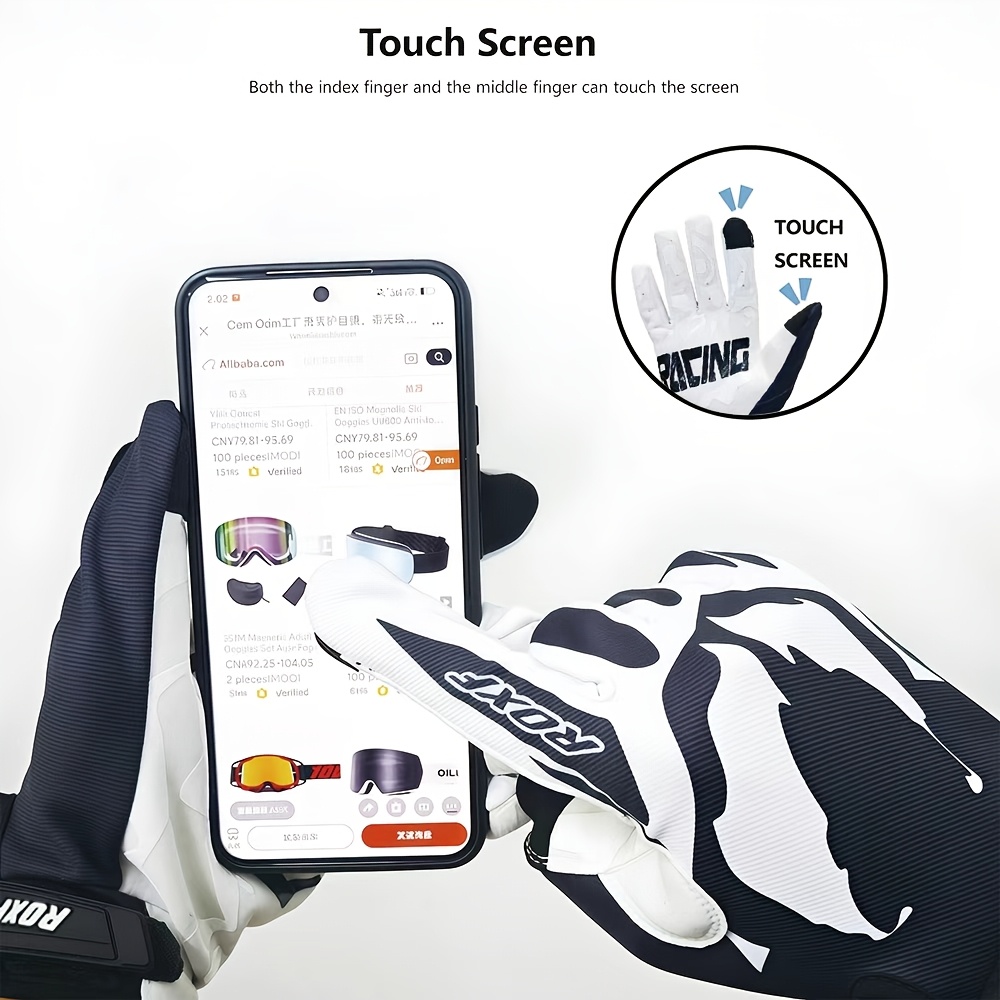 Guantes de exterior estilo dona ROXF, un par de guantes multifuncionales para mujer, adecuados para las estaciones de primavera, verano y otoño. Guantes especialmente equipados para carreras de ciclismo de montaña y motociclismo al aire libre. Muy adecuados como regalo de cumpleaños o festivo.
