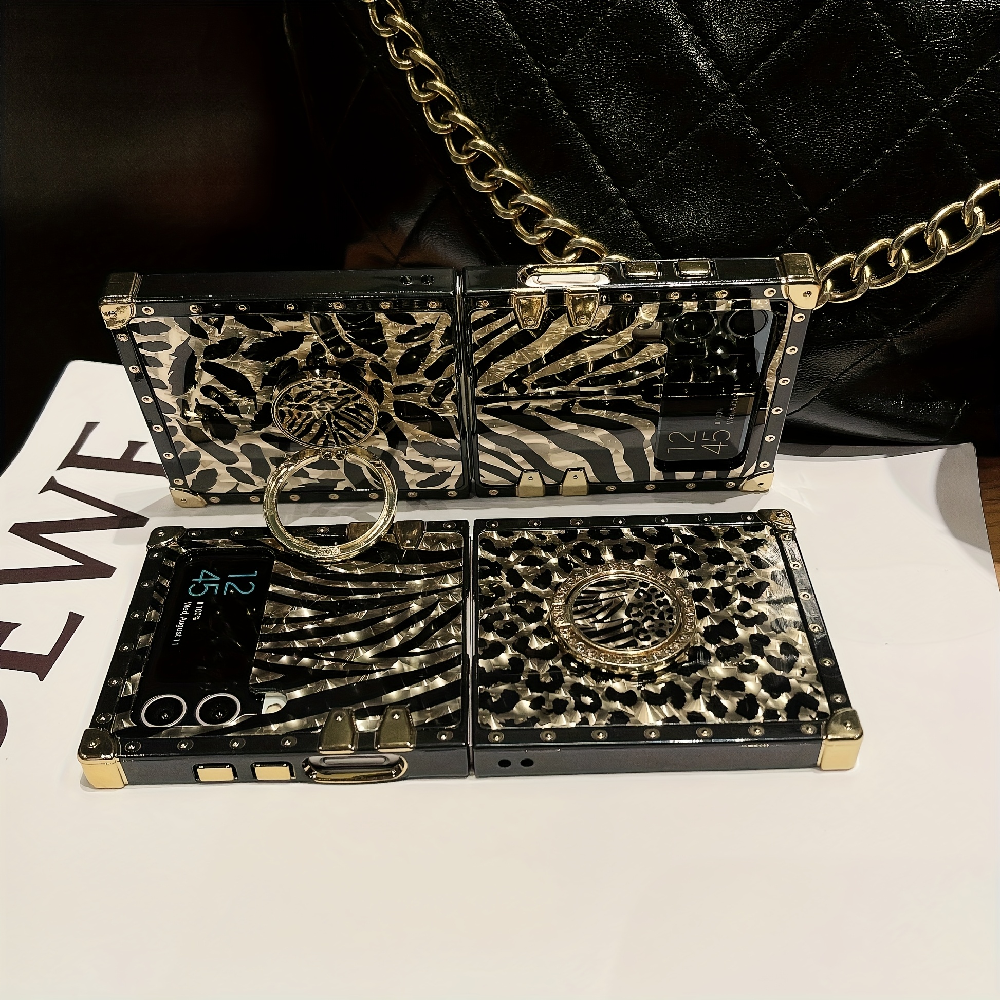 feather series mobile phone case with 360 degree rotating stand suitable for samsung foldable models Product details 3