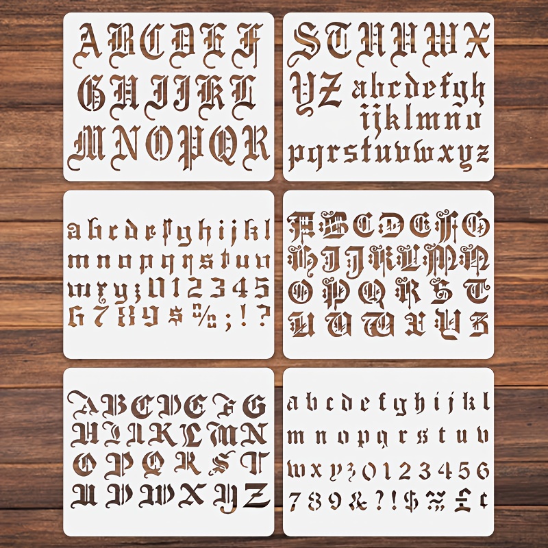 Sjabloon Sierlijk Alfabet 22 mm hoge letters Kopen - Art en Hobby