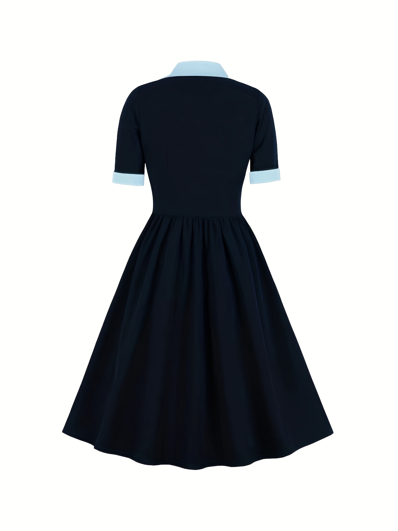navy blue dress for baby girl 1940s Dresses | Vintage 40s Fashion main image 0